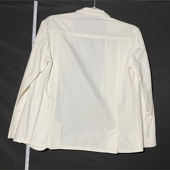 Sibel SARAL White Blazer‎ Jacket With Pockets & Notched Collar - Picture 2 of 2